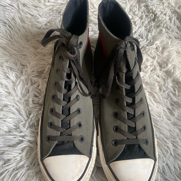 Chuck Taylor All * Grey Converse Rubber Casino Hi-Top Sneaker Mens 11 - 153966C - Picture 7 of 8